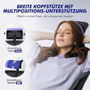 Daccormax Bürostuhl, Schreibtischstuhl Bürostuhl Ergonomisch mit Verstellbaren Armlehnen, weiche Lendenstütze aus Naturschwamm und Kopfstütze, Chefsessel Drehstuhl mit Wippfunktion 200kg - 6