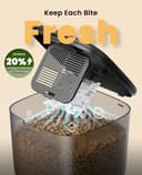 oneisall Automatic Cat Feeder with Stainless Steel Bowl, 3.5L Cat Feeder with Timer ,Pet Food Dispenser for 1-6 Meals a Day, Dry Food Auto Feeders for Cats Dogs - 5