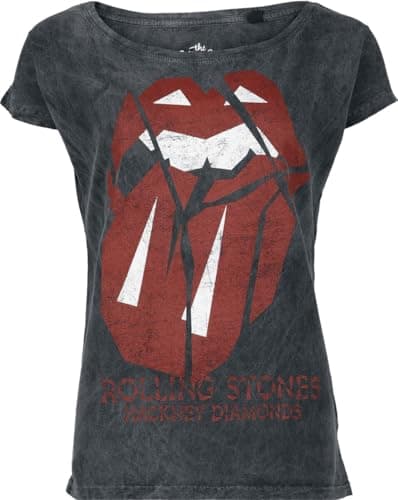 The Rolling Stones Hackney Diamonds Women's T-Shirt Charcoal Band Merch, Bands, charcoal, M