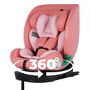 For Your Little One AllStage 360 Group 0/1/2/3 Car Seat, ISOFIX i-Size, 360-Degree Rotation, Rear and Forward-Facing, Birth to 12 Years, 5-Point Harness, 7 Height Positions (Blush Rose) - 2