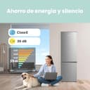 Comfee' RCB359IX2 Frigorífico combinado, 262L, Gran capacidad, Low frost, Altura 177,3 cm, Bajo nivel de ruido 39 dB, Luz LED, Temperatura regulable, Acero inoxidable - 6