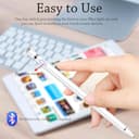 Stylus Pen for iPad, Pencil Compatible for iOS, Android, iPad Air/Pro/Mini 2/3/4 and More, Rechargeable Pen for Tablet（White） - 4