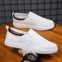 Generisch Scarpe da ginnastica comode da uomo al livello più basso, alla moda, da corsa, da uomo, bianco, 40 EU - 3