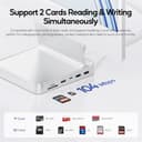 PULWTOP Upgraded iMac Hub für M1/M3/M4, iMac Zubehör M4 unterstützt 4TB SSD-Gehäuse (SSD Nicht enthalten), USB C Hub für iMac 24 Zoll mit 4K@60Hz HDMI, 2,5GbE (Silber) - 7