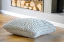 nielsen HOME Kissenbezug Marlin grob gestrickt, 50x50 cm, Creme Weiß, 100% Baumwolle, Strick, Oekotex, Grobstrick, gemütlich modisch elegant, Dekokissen, Sofakissen - 6