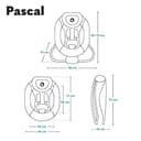 Lionelo Pascal Sdraietta neonati 0-9 kg Dondolo per bambini portatile e pieghevole, Culla 12 Melodie Giocattoli Regolazione dello schienale Vibrazioni Cinture a 5punti Materiale sfoderabile (Multi) - 8