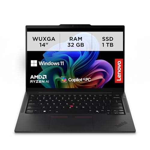 Lenovo - Notebook 14 Pollici ThinkPad T14s Gen 6, Copilot+ PC Portatile Professionale Windows 11 Pro, AMD Ryzen AI 7 PRO 360, RAM 32GB LPDDR5X, 1TB SSD NVMe - Laptop Grafica AMD Radeon, Audio Dolby