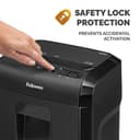 Fellowes Paper Shredder for Home Office Use - 10 Sheet Micro Cut Shredder for Home and Office Use - Deskside Shredder with 19 Litre Pull-Out Bin - Powershred 10M - Superior Security P5 - Black - 5