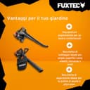 FUXTEC Soffiatore/Aspirafoglie a Batteria 40V 2-in-1 FX-E2LBSSET, Set Completo con 2 Batterie 2Ah e Doppio Caricatore, Potenza 685 m³/h, Impugnatura Ergonomica, Regolatore di Velocità - 4
