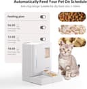 DUDUPET 5L Automatic Cat Feeder 5G WIFI + 4L Water Fountain, 2 in 1 Smart Pet Food Dispenser with APP Control, Voice Recording, Dual Power Supply, Freshness Preservation for Cats and Small Dogs - 2