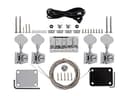 Rocktile Kit basso elettrico PB-style: kit fai-da-te completo con elettronica; corpo in paulownia, manico in acero avvitato, tastiera in palissandro, pickup split-coil, finitura naturale - 4