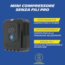 MICHELIN 009543 Compressore ad aria senza fili Pro – Gonfiatore elettrico portatile 10 BAR – Portata 19 L al min – Batteria al litio 11,1 V – Pressione programmabile – Lampada ideale per auto, moto - 4