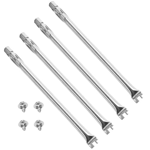 WELL GRILL 62752 49,5 cm Grillbrenner para Weber Genesis 300, tubos de quemador de acero inoxidable sustituye a Weber Genesis E330 E320 E310 S310 S320 S330 Barbacoa de gas con botones frontales