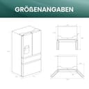 Hisense RF728N4SASE French Door Kühl-Gefrier-Kombination Premium Inox-Look - 4