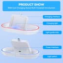 FYOUNG Charging Dock Station for Playstation Portal, Portable Charger Stand for Ps Portal with RGB Light and USB C Charging Cable, Handheld Stand Holder for Playstation Portal (White) - 5