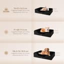 EHEYCIGA Cama Ortopedica y Viscoelastica para Perro Extra Grande 106x76x18.5 cm, Memory Foam Sofa para Perros Lavable, Cama Gato Suave, Negro - 5