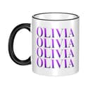 LANIPASTUA Hochwertige Rodrigo Singer Music Olivia Keramiktasse Seitenfarbe Kaffeebecher Ergonomisches Design Stabil und Stylisch Ideal für Zuhause und Büro - 1