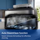 Philips Airfryer 5000 Series Megabasket with Steam - Unique Steamfry, Steam & Airfry - 28 Ways to Cook; 9,5L in Megabasket or 3L + 6L Dual Basket, RapidAir Plus Technology, Auto SteamClean (NA565/92) - 9