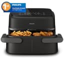 Philips Airfryer Serie 1000, Friggitrice ad aria con singolo/doppio cestello flexi da 7.1L e separatore, doppia resistenza e termostasti separati, RapidAir, 10 modalità, compatto, HomeID (NA154/00) - 2