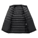 Piumino Uomo Invernale Trapuntato Tinta Unita Casual Cappotto Con Tasche Spesso Caldo Piumino senza Cappuccio Impermeabile Trekking Giubbotto Con Cerniera Addensare Antivento Giacca Manica Lunga - 5