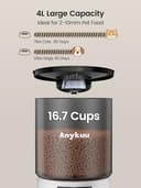 Distributore Automatico Cibo Gatti 4L Dispenser Crocchette Gatto Con Timer Programmabile e 10S Registrazione Distributore Cibo Gatti 1-6 Pasti al Giorno per Animali di Piccola e Media Taglia - 3