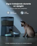 oneisall 3.5L Comedero automático para Gatos, Comedero Inteligente WiFi para Gatos, Control App, 1-10 Comidas al día, Dispensador de Comida para Gato/Perro, con Cuenco de Acero Inoxidable - 7