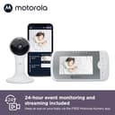 Motorola Nursery Monitor VM64, Wifi 4.3 pollici con Fotocamera, App Smartphone, Supporto Magnetico, Lungo Raggio, Audio Bidirezionale, Zoom Digitale - 2
