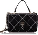 GUESS Women's Cessily Convertible Crossbody Flap, Black Multi, One Size - 1