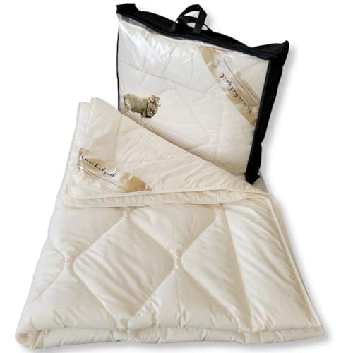 Meivita Merino Schafschurwolle Sommerdecke in 135x200 cm im Wärmebereich 2 Made in Germany