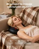 RENPHO Masajeador Espalda con Calor, 3 Velocidades Shiatsu Eléctrico Masaje Espalda y Cervical, Cojin Masajeador Cuello y Hombros para Hogar Oficina - 3