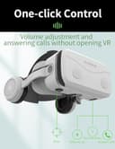 Occhiali VR 3D Visore Realtà Virtuale HD Compatibile Video Giochi per 4,7-7,2 pollici Android/iOS Smartphone (Bianco) - 4