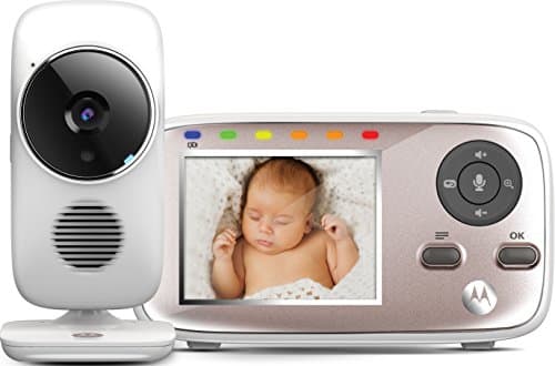 Motorola Baby MBP667 Connect - Wi-Fi monitor video con schermo LCD a colori da 2.8", modo eco e rileva rumori, movimento e temperatura, Bianco, 1 Unità (Confezione da 1)
