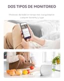 Comfyer Hybrid Video No WiFi&Smart WiFi Baby Monitor para bebé-5" 1080P Split Screen& 2K cámara App Control,Alerta movimiento,Detección sonido,Visión nocturna HD,5050mAh batería, Triple Seguridad,500M - 2