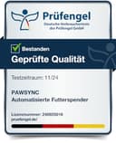 Pawsync Smart Futterautomat, Farbwechselnde Erinnerung, Haustierfutter-Trockenmittel hält Futter trocken & frisch, bis zu 3 Monate, App-Benachrichtigungen, Cremeweiß - 12