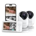 Dr.Care Baby Monitor Video e Audio Smart WiFi con App Mobile, Schermo Diviso 4" 720P e Telecamera 1080P, Visione Notturna HD, Audio Bidirezionale (2 Telecamere + 1 Monitor) - 1