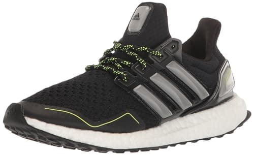 adidas Women's Ultraboost 1.0 Sustain Sneaker, Core Black/Core Black/Team Solar Yellow, 6 UK