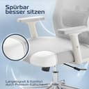 CLOUVOU BrightSeat Bürostuhl Ergonomisch [TESTSIEGER] Schreibtischstuhl 100% individuell einstellbar | Büro Stuhl & Gaming Stuhl | Computerstuhl Home Office Chair Ergonomic | Drehstuhl 150 kg - 6
