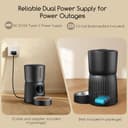 Faroro Comedero Gato Automático WiFi, 1080P HD Cámara con Visión Nocturna, 4L Alimentador para Perros/Gatos con Audio 2Vías, App Control, Cámara Ajustable, Sensor Anti-Bloqueo y Alimentación Dual - 4