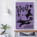 WQMP Póster de Olivia Rodrigo para pared, lienzo estético, póster vintage de música y películas, pintura decorativa para sala de estar, dormitorio, 20 x 30 cm, estilo sin marco - 5