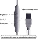 Lampada da tavolo a LED in legno, lampada da comodino con temperatura a 3 colori, luce notturna da comodino per camera da letto, illuminazione a LED dimmerabile, piccole lampade da tavolo per - 6