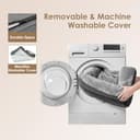 EHEYCIGA Orthopädisches Hundebett Grosse Hunde, 106.5x76x18.5cm, Memory Foam Waschbar und Wasserdicht Hundekorb mit 4 Rändern, Hundesofa Hundecouch rutschfest, Grau - 6