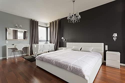 Edredón de Lana Virgen Merino, 220 x 240 cm, 500 g/m², Peso Medio 10 Tog, Cálido, 100% Algodón, Para Camas Naturales