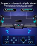 HASACOOL Switch 2 Controller, Wireless Pro Controller with Hall Effect Joystick,One Piece Joypad Replacement to Switch 2 Joy Con Controller, with 8 RGB Lighting/Turbo/Macro - 6