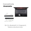 acer Nitro V15 Pc Gaming, Notebook Gaming Cpu Intel Core 7 240H, 32GB RAM DDR5, SSD 1TB, Display 15,6" FHD IPS 165 Hz, NVIDIA GeForce RTX 3050 (6 GB GDDR6), Tastiera Retroilluminata, Pc Portatile - 5