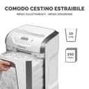 Fellowes Distruggi documenti a frammento FS-12C, 12 fogli, per casa e piccolo ufficio, uso personale, cestino da 19 litri, distruggidocumenti con blocco di sicurezza, bianco [ESCLUSIVA AMAZON] - 6