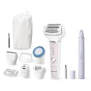 Panasonic ES-EYL9-P503 Cordless Wet & Dry Epilator and Eyebrow/Facial Epilator for Women, Short Hair Removal, 3 Speeds, Foot Care Accessories and Bikini Trimmer, White/Light Purple - 8