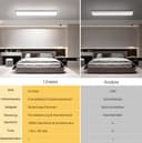 Deckenlampe LED 58CM - 24W Smart Deckenleuchte Dimmbar & Nachtlicht - Deckenleuchte Flach mit Fernbedienung - LED Panel Lampe Ultraflache Design für Wohnzimmer Schlafzimmer Küche - 5