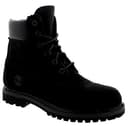 Timberland Womens 6 Inch Premium Waterproof Lace Up Black Nubuck Boots - Black - 5 - 1