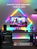 Lepro WL1 AI Smart Luci Natale Interno,SYNC Music e RGBIC DIY per LED Gaming Room,Retroilluminazione TV,LED Light Bars Funziona con Alexa/Google Assistant,Progettista Illuminazione AI Personalizzato - 3