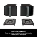 Ninja Foodi Dual Zone Freidora de aire digital con 2 cajones, 7,6 l, 4 en 1, freír con aire, gratinar, asar y recalentar, antiadherente, cestas y rejillas aptas para lavavajillas, negro, AF200EU - 11